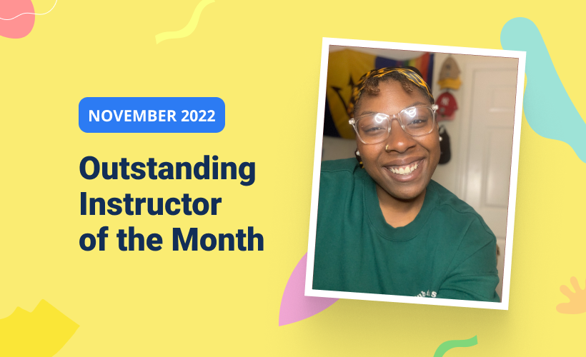 Outstanding Instructor of the Month – November 2022